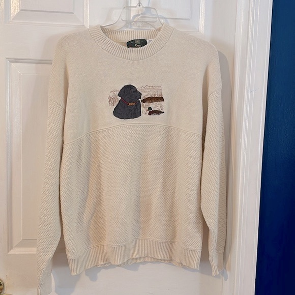 Orvis Other - Men’s Vintage Orvis Embroidered Long Sleeve 100% Cotton Crewneck Sweater Size L
